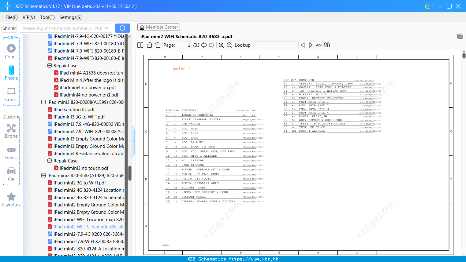 IPad Mini2 WIFI Schematic 820-3683-a